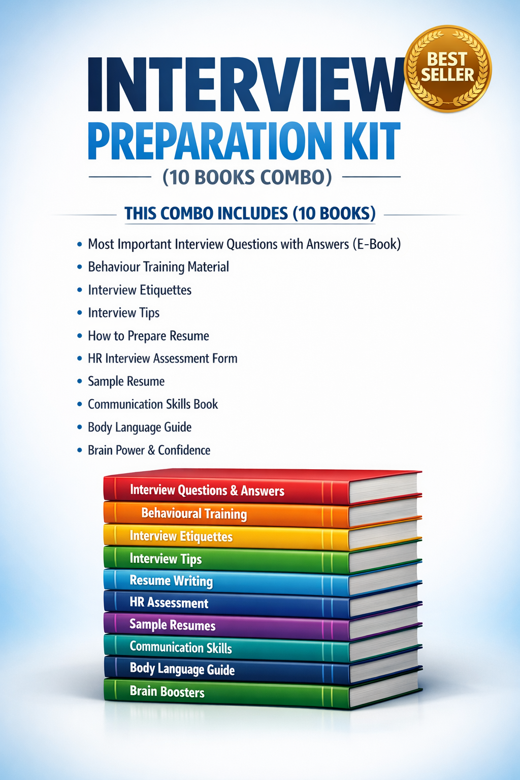 Interview Preparation Kit (10 Books Combo)